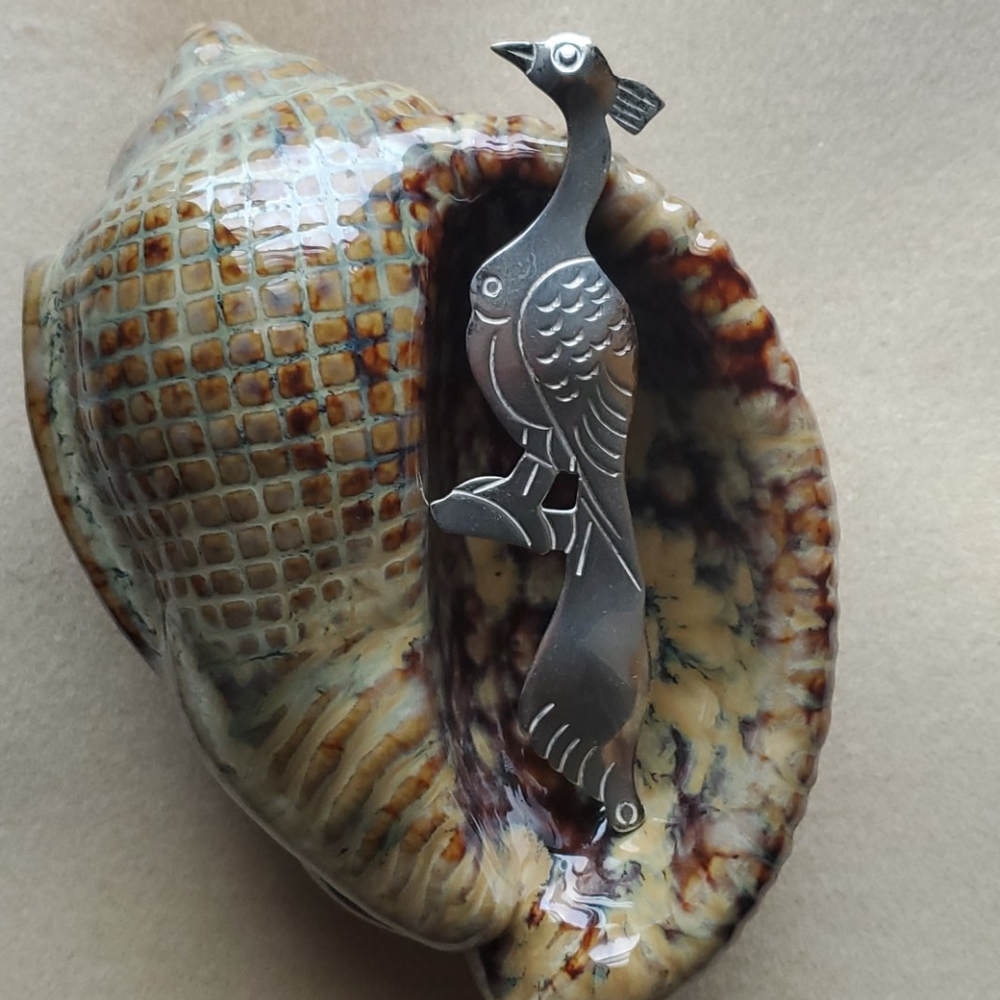 Taxco Sterling Peacock 🦚 pin.